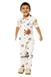 Gusto's Boys Shirt Set with Bottom